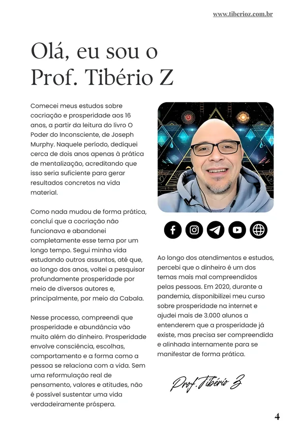 página de apresentação do Guia da Prosperidade e da Abundância